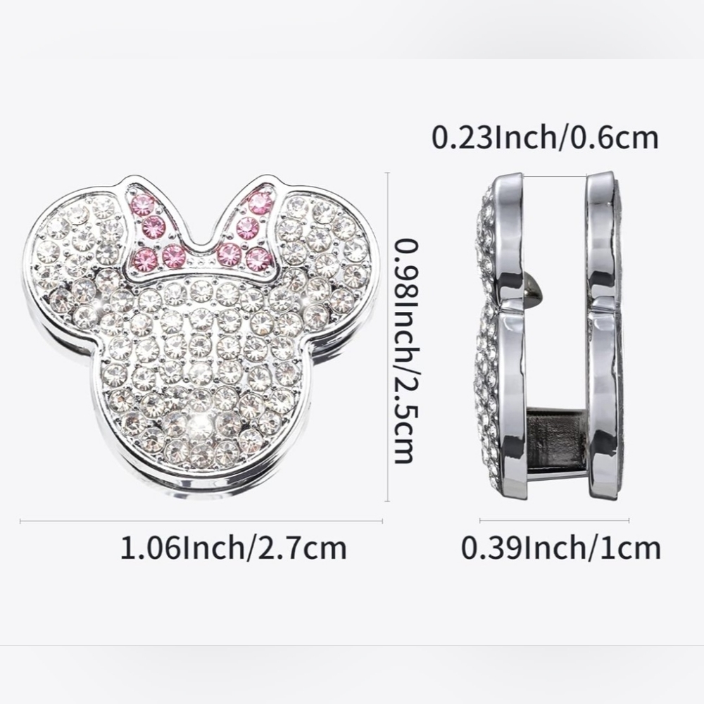 NEW Mickie/Minnie Rhinestone bling hooks - Picture 2 of 4